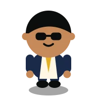 Big Slick, a casino regular in a navy suit and gold tie